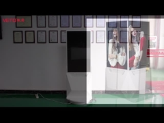 Indoor dubbelzijdige digitale bewegwijzering 43 inch optionele vloerstaande kiosk