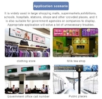 23.1 38.5 inch custom size supermarket banner advertising media player strip touch screen stretch bar lcd display