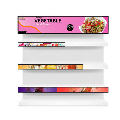 Kwaliteit 16.4 23.1 35 46.6 inch bar type LCD scherm HD reclame videospeler voor de plank Fabriek