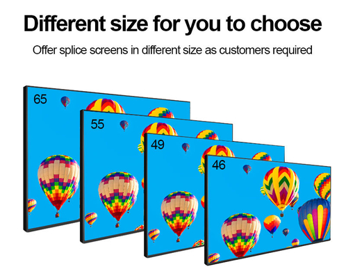 WLED achtergrondlicht LCD Video Wall 55 inch HD Reclame Video Player