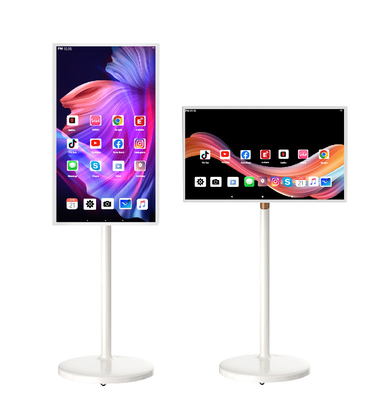 VETO draadloos draagbaar tv lange levensduur batterij 32 inch draaibare slimme reclame digitale signage
