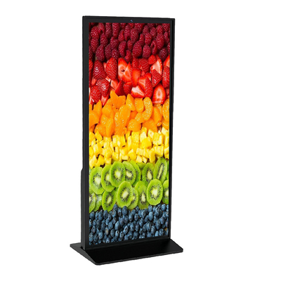 4K Full Screen Floor Standing LCD Advertising Player met 500 cd/m2 Helderheid
