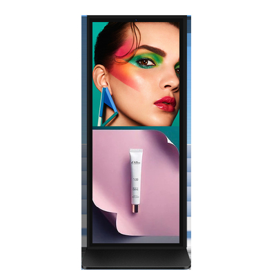 70 75 85 98 inch vloerstand Digitaal signage Fullscreen Met 60000 uur levensduur