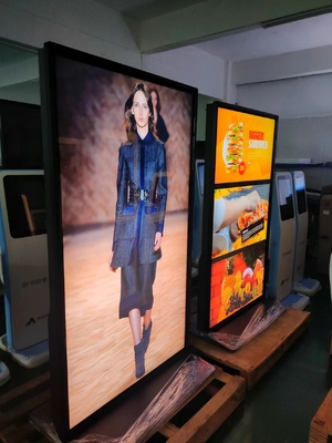 70 inch Splice Floor Standing Digital Interactive Kiosk Full Screen 4k met 178° gezichtshoek