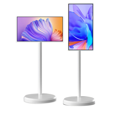 VETO 32 inch HD LCD Digitaal Display Draadloos Aanraakscherm Draagbare Smart TV Op Wielen