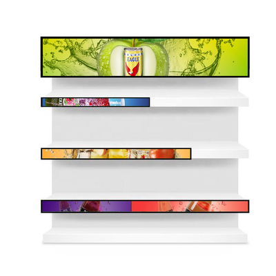 VETO 29 inch lcd-scherm voor supermarktplanken ultra breed rekbaar bar scherm hd reclame videospeler