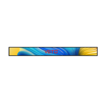 VETO Ultra Wide Shelf Edge Stretched Bar Lcd Display 23.1 24 27 28 inch Indoor Advertising Player Screen Voor supermarkt