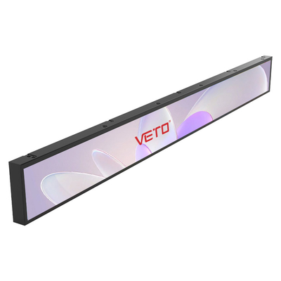 VETO 23.1 inch Custom Size Indoor Stretched Bar LCD Panel Android Schap Rande Reclame Media Player Bar Lcd Display