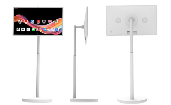 Kwaliteit VETO Groothandel Slimme Draagbare TV 4K Gratis CMS Draadloze Rol TV Ingebouwde Camera fabriek