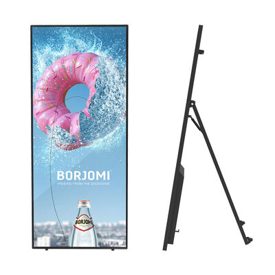 Kwaliteit VETO 70 inch 4K-resolutie LCD-advertentie-display Draagbare digitale borden met wielen fabriek