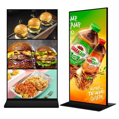Kwaliteit VETO 4K Full Screen Android LCD Reclame Display met 450nit Helderheid Vloer Staande Digitale Signage Fabriek