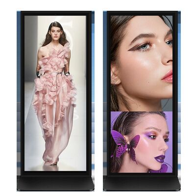 Kwaliteit VETO 64-98 inch Full Screen 4K UHD Infrarood Touch Screen Floor Standing Digital Signage met 60000H Levensduur fabriek