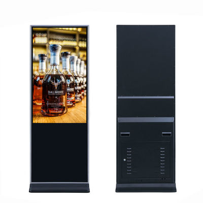 VETO 43 49 55 inch LCD-scherm op de vloer Digitaal signage 4K capacitieve touchscreen voor binnenadvertenties