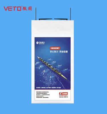 VETO Ultra dun hangend dubbelzijdig digitaal borden 45 43 55 49 inch hoog helder LCD-reclame scherm