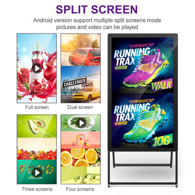 All In One Windows Advertising Equipment Digital Signage Totem Floor Stand Monitor