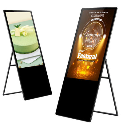 Kwaliteit VETO Hot Sale 43 49 55 inch Draagbare reclamepoeter Indoor LCD Capacitive Touch Screen Fabriek